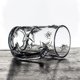 thumbnail image 4 of Vasos con textura de estrella y asa, 13.9 oz, transparentes, sin plomo, congelables, for agua, té, leche, cerveza y jugo., 4 of 6