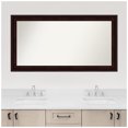 thumbnail image 3 of Amanti Art Custom Framed Wall and Bathroom Mirror (27.25 x 51.25 in.), Coffee Bean Brown Frame, 3 of 7