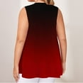 thumbnail image 5 of GA WEIHUA Women's Plus Size Tunic Tank Tops Summer Sleeveless Gradient Color Block Shirts Casual V Neck Camisole Flowy T Shirts(Wine,L), 5 of 5