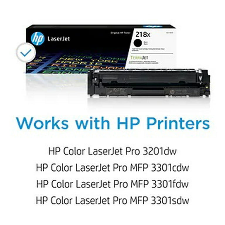 HP Original 218X High Yield CMYK Toner Cartridge Set, 4-Pack