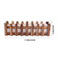 thumbnail image 2 of Maceta de arreglo floral con diseño de valla de madera de 1 pieza (marrón claro) HOMEMAXS 10070364-MX, 2 of 6
