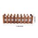 thumbnail image 2 of Maceta de arreglo floral con diseño de valla de madera de 1 pieza (marrón claro) HOMEMAXS 10070364-MX, 2 of 6
