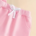 thumbnail image 6 of NOLDARES Baby Outfit Toddler Girl Short Sleeve T Shirts Shorts Set 2Pcs Infant Summer Clothes(Pink,2-3 Years), 6 of 7