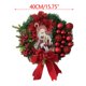 thumbnail image 3 of Xihbxyly Corona Navideña con Luces Led de Mano, Resina Natural con Ramas y Bayas, Regalo Religioso para Seres Queridos, Ideal para Decoración Navideña, 40 Cm, 1 Unidad., 3 of 7