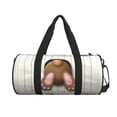 thumbnail image 2 of Easygdp Brown Bunny Travel Bag, Camping, Weekend, Carry On Overnight Duffel Bag with Shoulder Strap, 2 of 8