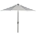 thumbnail image 2 of Safavieh Iris 9' Market Auto Tilt Patio Umbrella, Grey/White, 2 of 7
