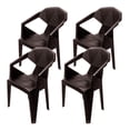 thumbnail image 1 of Silla Apilable De Plástico Paquete Con 4 Sillas, color Café Bergmann Tokio, 1 of 2