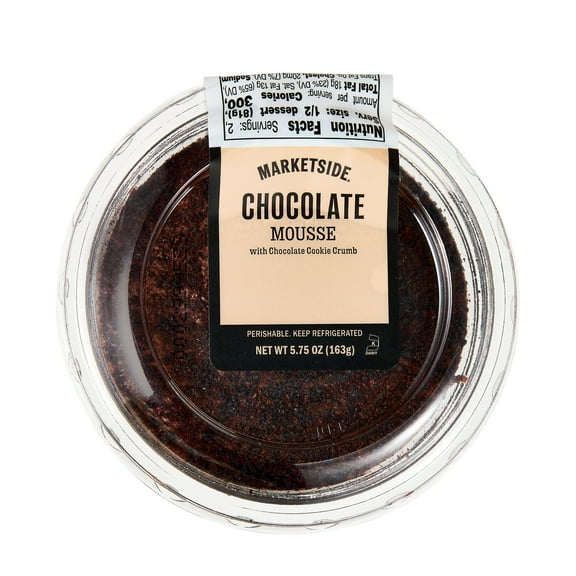Marketside Chocolate Creamy Mousse Dessert Cup, Cookie Crumble Topping, 5.75 oz (Refrigerated)