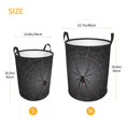thumbnail image 3 of Fuzoiu Black Spider On Web Print Circular Hamper,Laundry Basket with Handle,Collapsible Laundry,Dirty Clothes Storage Basket,for Bedroom Bathroom Dorm Living Room-Medium, 3 of 6