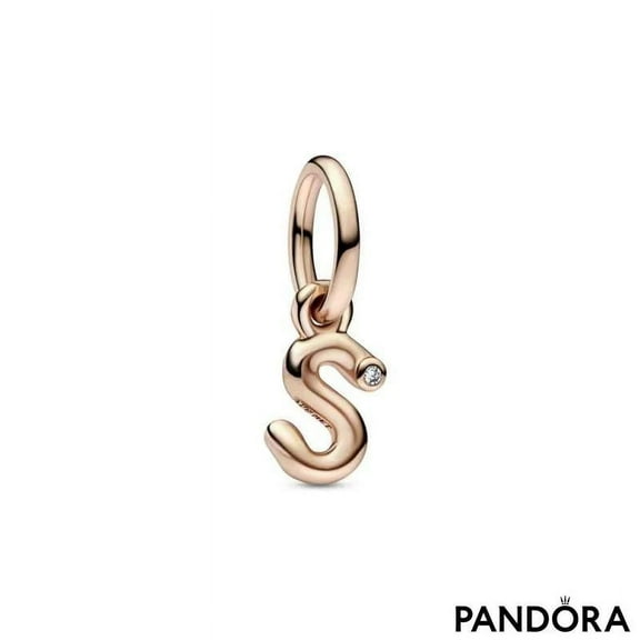 Pandora Letter S Script Alphabet Dangle Charm