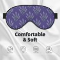 thumbnail image 3 of Naloa Lavender Flowers Print Sleep Mask for Sleeper, Light Blocking Sleeping Eye Mask for Women Men, Eye Shade with Adjustable Strap for Travel, Nap,Meditation, 3 of 7