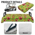 thumbnail image 6 of Yuyamidu Colorful Ladybug Golf Cart Seat Covers, Flannel Golf Cart Seat Towel Blanket for 2 Passenger, Heart Golf Cart Seats Cushion for Club Car Gift for Golfer, Green, 6 of 8