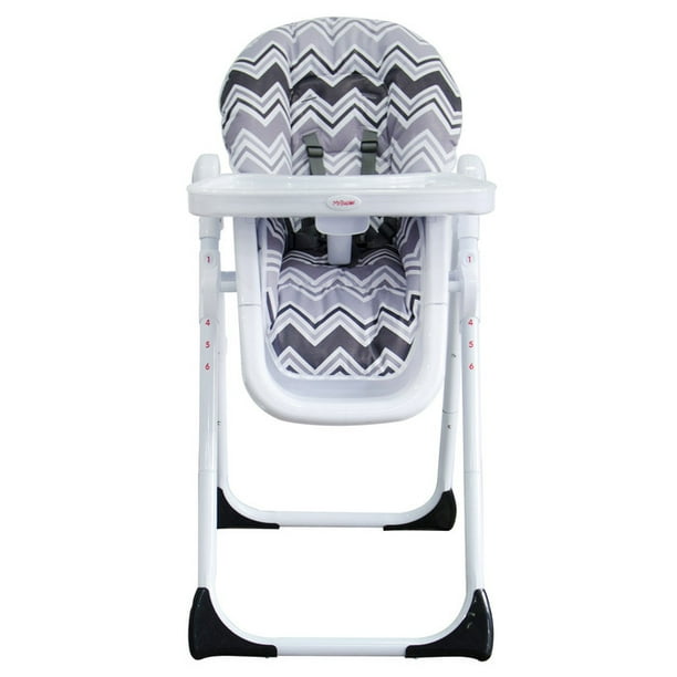 My Babiie High Chair Dreamiie Charcoal Chevron - Walmart.com - Walmart.com