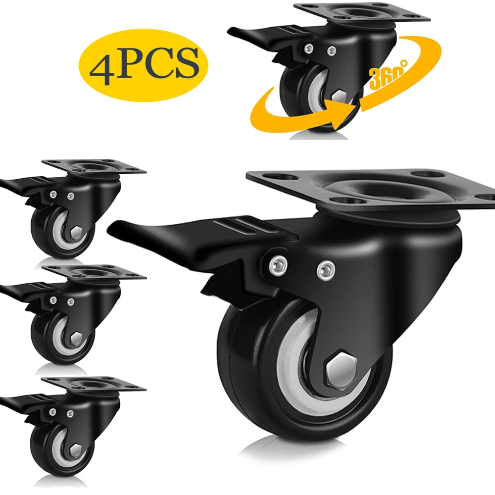 Caster Wheels Heavy Duty Casters Locking Swivel Top Plate Casters