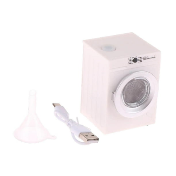 1:12 Casa de muñecas Muebles en miniatura Regalo para niños Paisaje Modelo de lavadora para Blanco