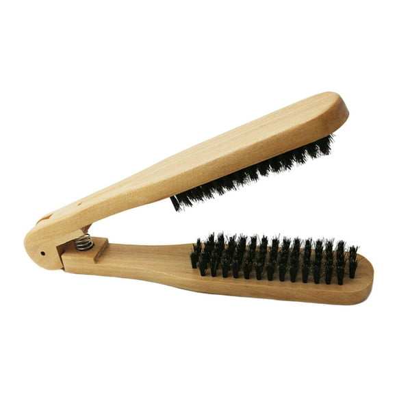 Peine alisador de pelo de madera, cepillo de , accesorios de peluquero, herramientas de estilismo, cepillo alisador de pelo fácil de usar Yuyangstore Peine para alisar el cabello