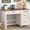 White Brown, variant on Conate 47" Executive Desk with File Cabinet & Drawers - Home Office Computer Desk with Charging Station, Farmhouse Workstation Table for Study,Pure Black