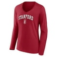 thumbnail image 2 of Women's Cardinal Stanford Cardinal Campus V-Neck Long Sleeve T-Shirt, 2 of 3