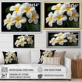 thumbnail image 4 of Designart "Plumeria Essence White Floral Purity I" Floral Framed Wall Art Decor - Traditional White Plumeria Bedroom Framed Canvas Wall Art, 4 of 6