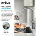 thumbnail image 7 of KRAUS Allyn Industrial Pull-Down Single Handle Kitchen Faucet in Spot-Free Black Stainless Steel, 7 of 7