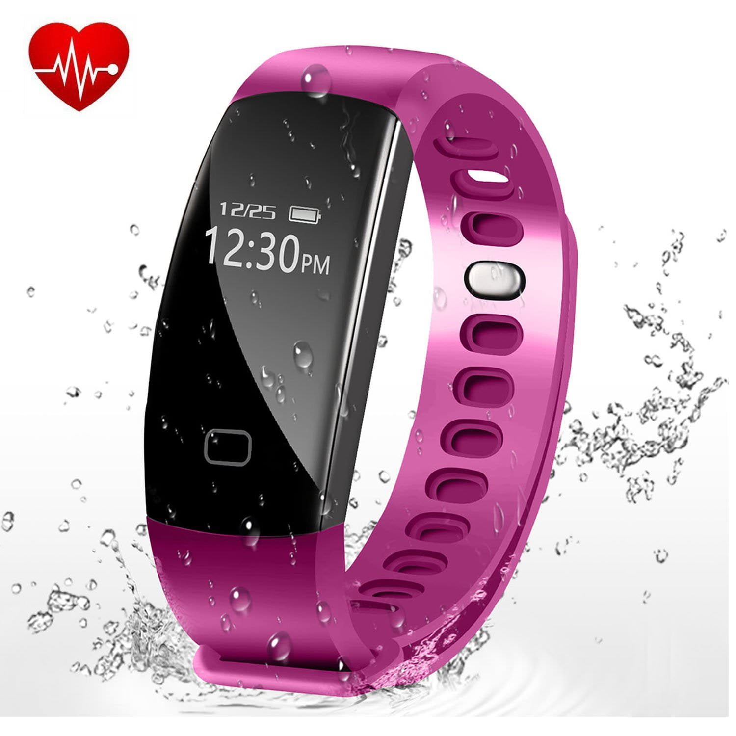 Waterproof Fitness Tracker with Heart Rate Monitor VIPUS Bluetooth ...