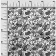 thumbnail image 2 of oneOone Silk Tabby Gray Fabric Abstract Quilting Supplies Print Sewing Fabric By The Yard 42 Inch Wide, 2 of 5