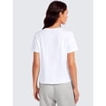 thumbnail image 2 of Remera CRZ YOGA de Algodón Pima Relaxed Blanca XS, 2 of 5