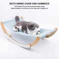 thumbnail image 4 of Rupoun Indoor Cat Swing Chair & Hammock – Wooden Frame, Blue, Dual Swing & Rocking Bed, Lightweight, Anti‑Slip, All‑Season Comfort, 4 of 9