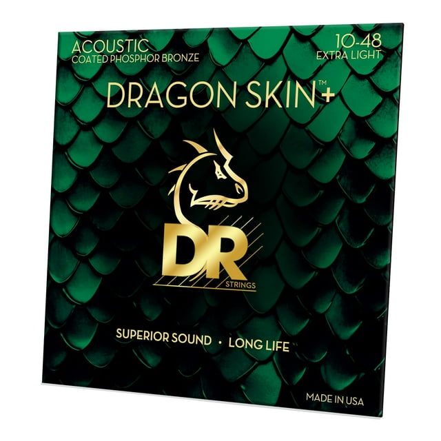 Cuerdas para guitarra acústica DR Strings DRAGON SKIN+ DAP-10