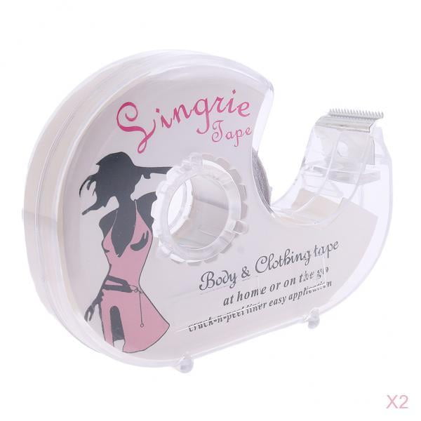 Cinta adhesiva de moda Íntima Yuyangstore Doble cara Blanco 2x
