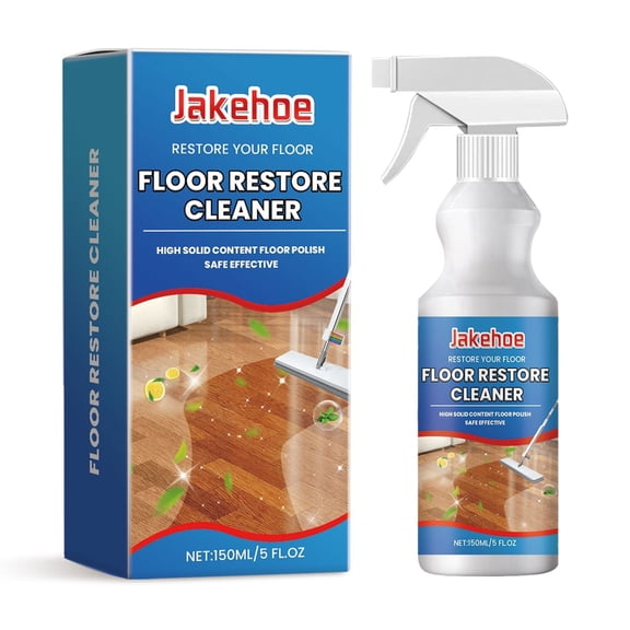 Floor polishing cleaner for wooden floors with multiple effects for cleaning, descaling, dust removal, polishing, and brightening