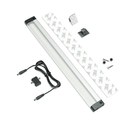 

EShine 12 inch LED Under Cabinet Lighting Bar Panel - NO IR Sensor - with Accessories (No Power Supply Included) Warm White (3000K)