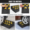 thumbnail image 6 of Rubber Curb Ramp - 6" Rise Height, 14.6" Width, 19.3" Length for Sidewalk and Driveway - Heavy Duty for Forklifts, Trucks, Buses, Cars, Wheelchairs, Bikes, 6 of 7