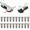 thumbnail image 2 of 20 conectores en T para cables, de 3 pines, de 1 pin, de desconexión rápida, para cables de 22-20 AWG., 2 of 5