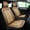 Beige, variant on Natural Wood Beaded Seat Cover Massaging Cooling Cushion for Car Truck. Keeps The Back from Getting Sweaty While Driving. Makes Driving More Bearable and Less Painful On Long Trips