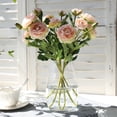thumbnail image 6 of wirlsweal Artificial Flower 6 Heads Single Branch Detailed Not Withered Anti-fall Desktop Decor Multicolor Lotus Shape Fake Flower Home Ornament, 6 of 10