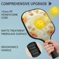 thumbnail image 2 of Pickleball Paddles Set Of 2, Fiberglass Surface, Spring Flowers Floral Print, 4 Balls & Bag, 2 of 5