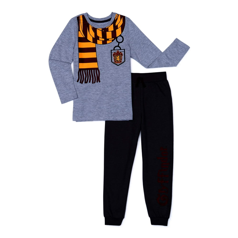 Harry Potter - Harry Potter Boys 4-10 Longsleeve T-Shirt & Jogger ...