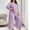 Purple, variant on Lepsheexh Women's Plus Size Two Piece Outfits Women Lightweight Solid Color Sets Casual Long Sleeve Pullover Tops Loose Wide Leg Pants Tracksuit Sets