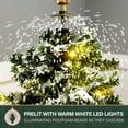 thumbnail image 5 of Fraser Hill Farm Let It Snow Series 67-In. Pre-Lit Unique Musical Artificial Christmas Tree with Green Umbrella Base and Snowfall Function | 25 Christmas Carols | Warm White LED Lights | FSTR067A-GN, 5 of 12