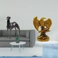 thumbnail image 2 of Majestuosa Escultura De Resina De Galgo, Figura De Animal, Decoración Del Hogar, Centro De Mesa, Obra De Arte Para Sala De Estar, Hotel, Oficina, Estanterías, Comedor, Navidad., 2 of 8