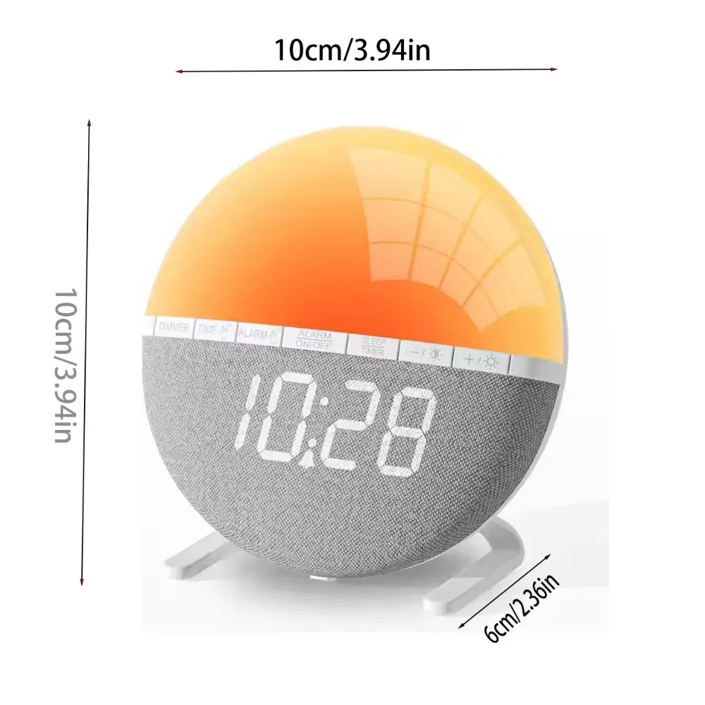 Digital alarm clock, LED alarm clock, with large LED display screen and adjustable brightness, suitable for bedrooms, offices and living rooms