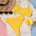 thumbnail image 5 of Two Piece Swimsuit for Women Solid Splicing Strap Womens Swimsuits Bathing Two-Piece Swimsuit, 5 of 7