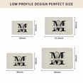 thumbnail image 4 of Letter M Door Mat Indoor Outdoor, Monogram Words Non Slip Welcome Mat with Rubber Backing, Absorbent Fabric Front Door Mats Entryway Rug for Home Patio Entrance 16"x24", 4 of 8