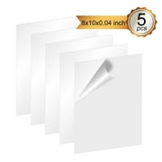 YouLoveIt Acrylic Sheet Clear Cast Plexiglass Square Panel Transparent Plastic Plexi Glass Board Durable Water Resistant PET Sheet for Craft, Windows, Frame, DIY Display Projects, 2/5/10/20pcs