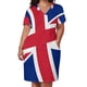 thumbnail image 2 of Diagonal state of the Union-Jack eso es :) vestido holgado con bolsillo para mujer Verano, 2 of 6