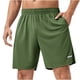thumbnail image 3 of Cordón Atlético de Color Sólido para Hombre con Bolsillos, Pantalones Cortos Deportivos Casuales Elásticos para Hombres, 3 of 4