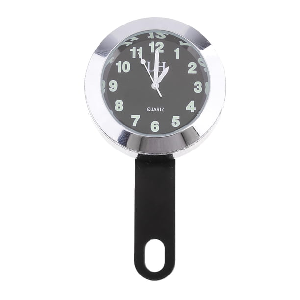 Reloj de Portátil Montaje Barra Manubrio Accesorio para Motocicleta reloj de esfera luminosa