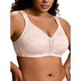 thumbnail image 2 of Deyllo Women Plus Size Seamless Bras Full-Figure Minimizer Bra Push Up Non Padded Pink Bras Clothes-Size 40C, 2 of 4