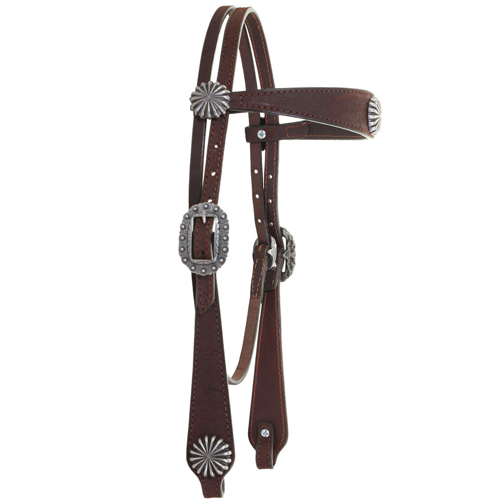 Double J Saddlery Tack Double J Saddlery Brown Rough Out Browband